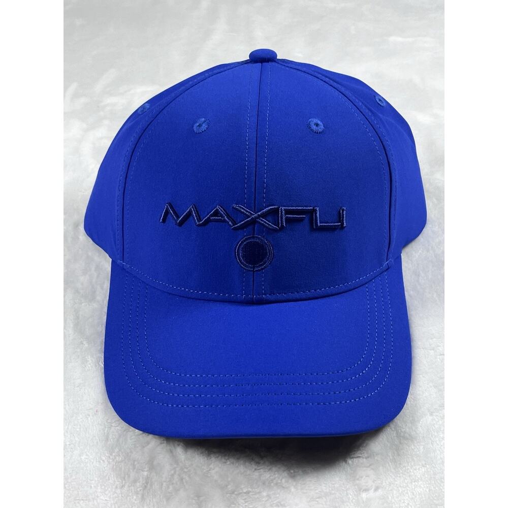 Maxfli Tour Men's Tech Cap Royal Blue 3D Logo Golf Hat Strap Back OSFM NWT NEW